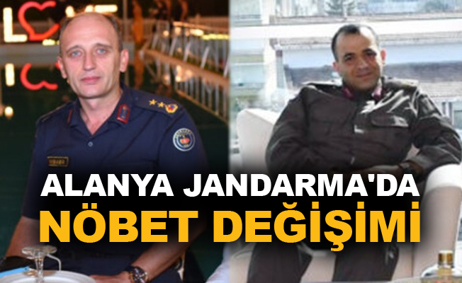 Alanya Jandarma'da nöbet değişimi