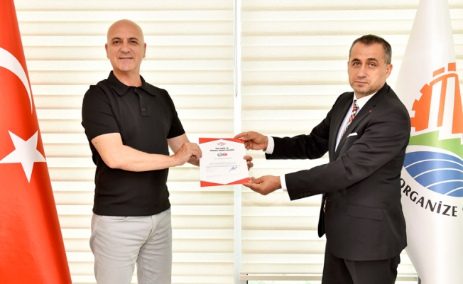 Antalya OSB 'Güvenli Hizmet Belgesi' alan ilk kuruluş oldu