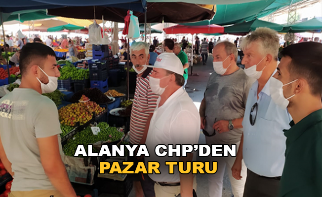 Alanya CHP'den pazar turu