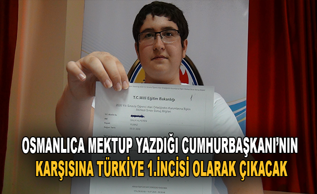 Osmanlıca mektup yazdığı Cumhurbaşkanı'nın karşısına Türkiye 1'incisi olarak çıkacak