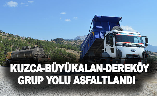 Kuzca-Büyükalan-Dereköy grup yolu asfaltlandı