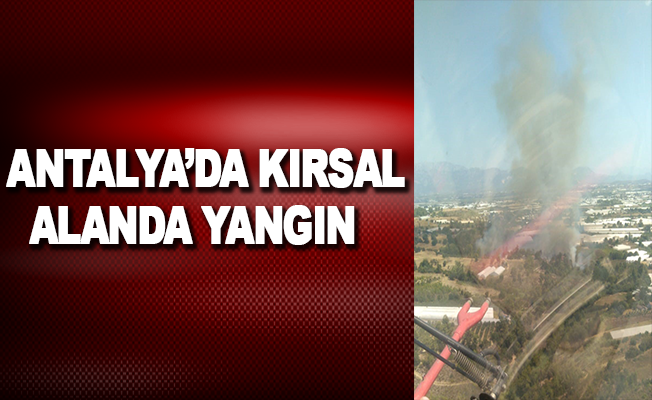 Antalya’da kırsal alanda yangın