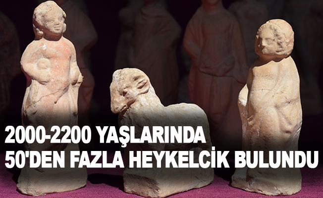 2000-2200 yaşlarında 50'den fazla heykelcik bulundu