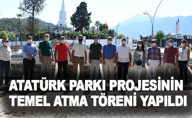 Kemer’de Atatürk Parkı projesinin temel atma töreni yapıldı