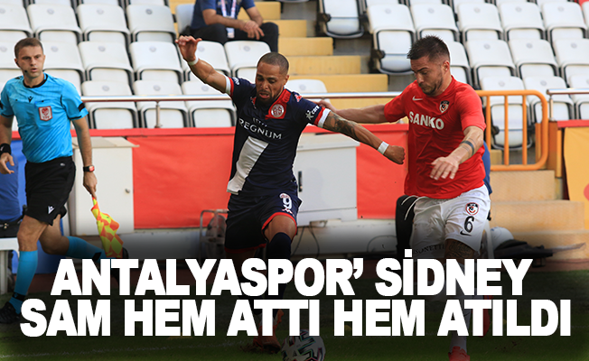 Antalyaspor'da Sidney Sam hem attı, hem atıldı