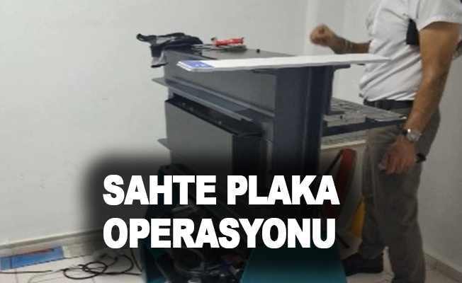 Antalya’da sahte plaka operasyonu