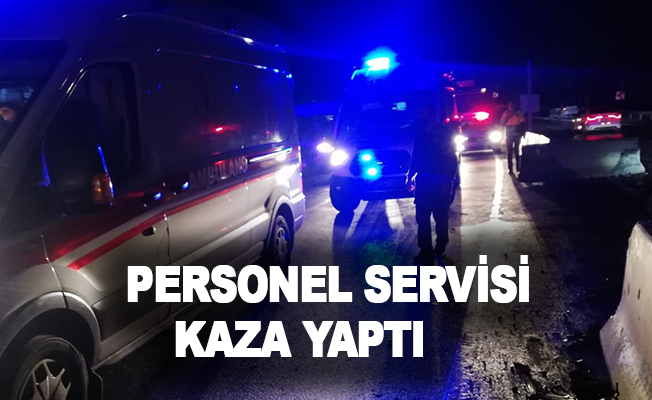 Antalya'da personel servisi kaza yaptı: 8 yaralı