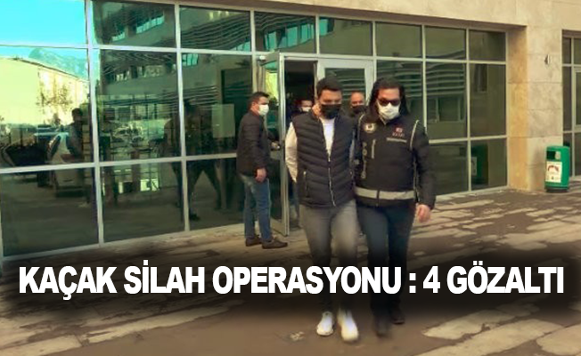 Antalya'da kaçak silah operasyonu