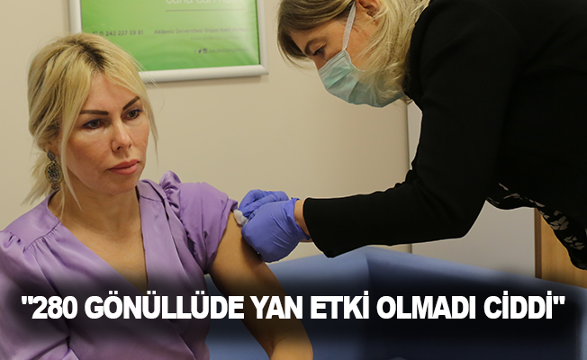 Prof. Dr. Özkan: "280 kişinin katıldığı Covid-19 aşısında ciddi bir yan etki olmadı"