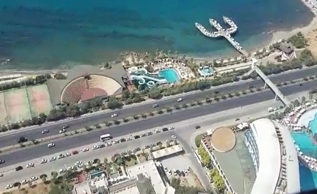 Antalya Trafiği Havadan helikopter Ve Drone Denetlendi
