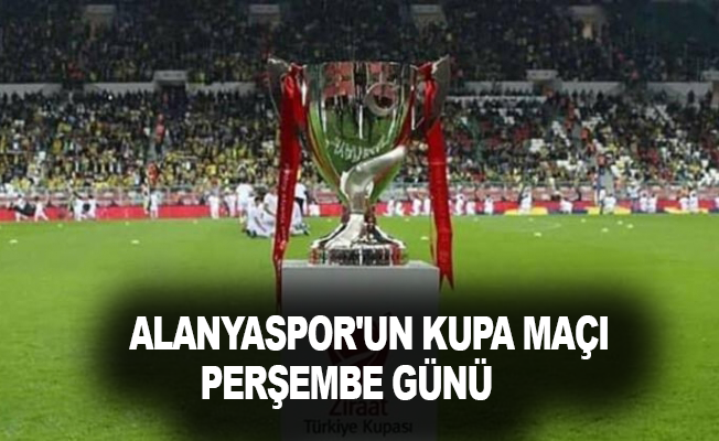 Alanyaspor'un kupa maçı perşembe günü