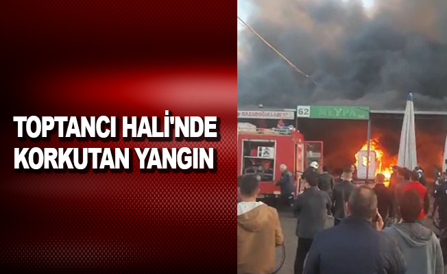 Antalya Toptancı Hali'nde korkutan yangın
