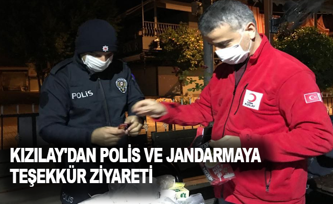Kızılay'dan Polis ve Jandarmaya Teşekkür Ziyareti