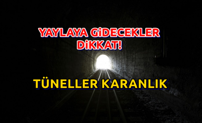 Alanya Yayla Tünelleri Karanlık Kaldı