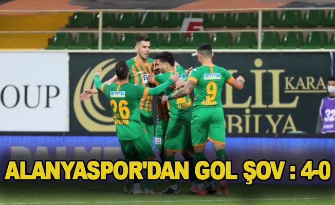 Alanyaspor'dan gol şov: 4-0