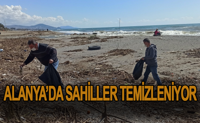 Alanya’da sahiller temizleniyor