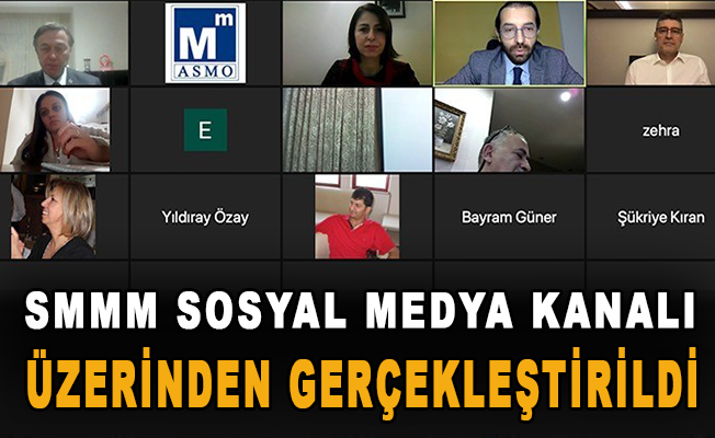 Antalya SMMM sosyal medya kanalı üzerinden gerçekleştirildi