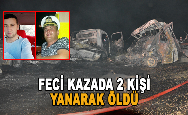 Antalya'da 2 kişi araç içinde yanarak öldü
