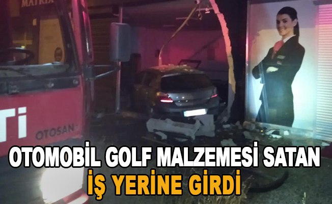 Antalya'da otomobil golf malzemesi satan iş yerine girdi