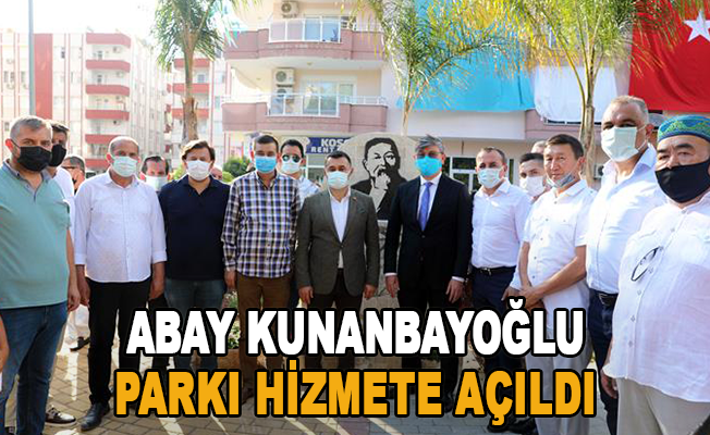 Abay Kunanbayoğlu Parkı hizmete açıldı