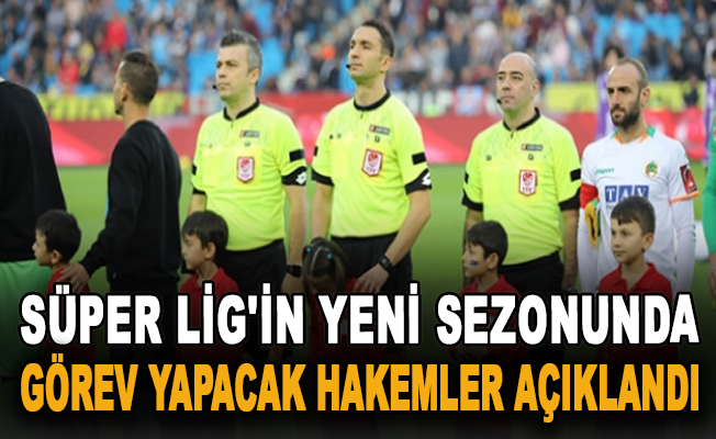 Süper Lig'in yeni sezonunda görev yapacak hakemler açıklandı