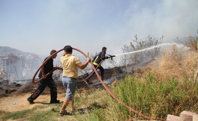 Alanya’da Çıkan Yangın Korkuttu