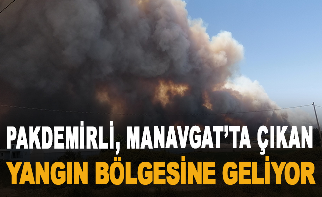 Tarım ve Orman Bakanı Pakdemirli,Manavgat'ta çıkan yangın bölgesine geliyor