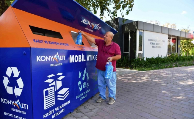 Konyaaltı’nda mahallelere mobil atık getirme merkezi yerleştiriliyor