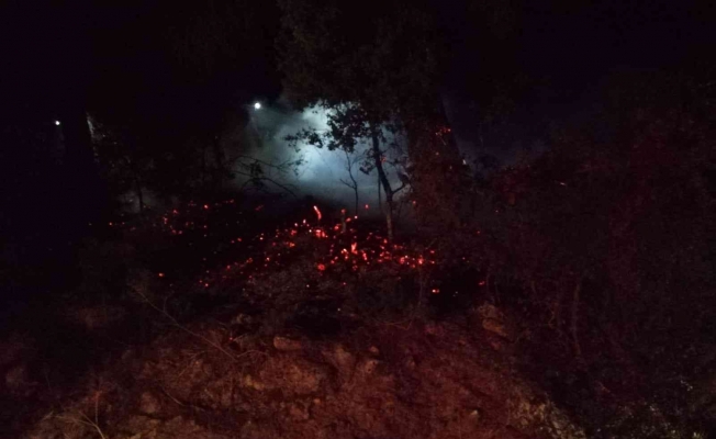 Kumluca’da 3 ayrı yerde eş zamanlı çıkan yangın büyümeden söndürüldü