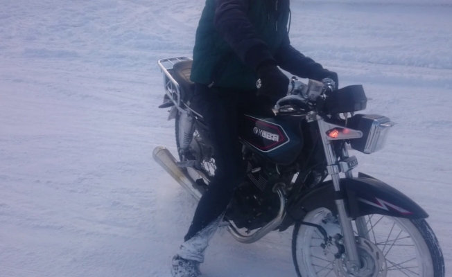 Isparta’da kar sebebiyle motosiklet kullanımı yasaklandı