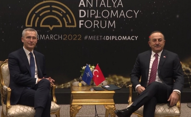 NATO Genel Sekreteri Stoltenberg, Bakan Çavuşoğlu ile bir araya geldi