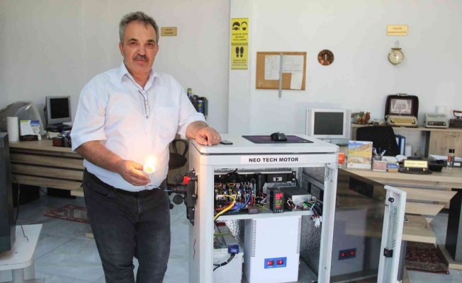 Antalya’da bir girişimci yakıtsız çalışan jeneratör üretti