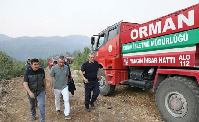 Burdur Valisi Arslantaş: "Bucak yangını kontrol altında"