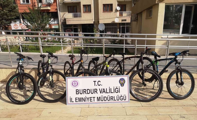 Burdur’da 10 bisikleti çalan hırsız yakalandı