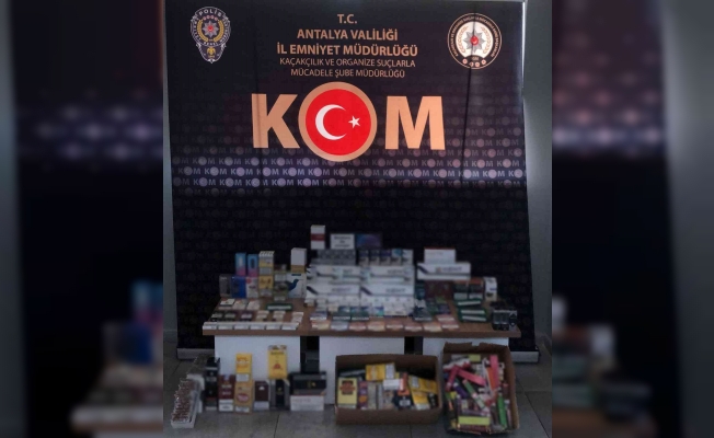 Antalya’da gümrük kaçağı sigara ve tütün ürünleri ele geçirildi