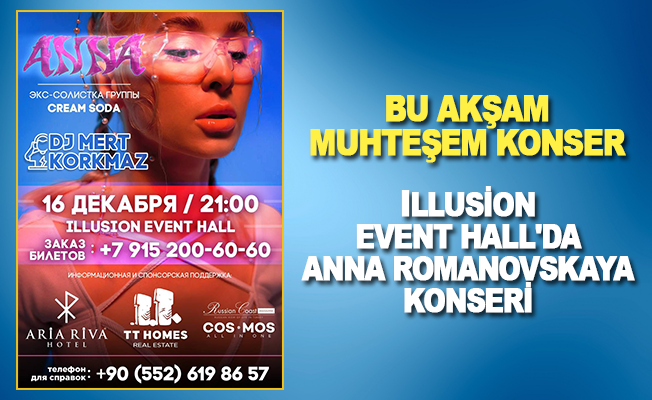 Illusion Event Hall'da Anna Romanovskaya konseri
