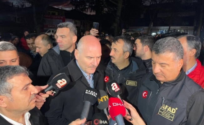Kahramanmaraş'taki deprem sonrası Bakan Soylu'dan ilk açıklama