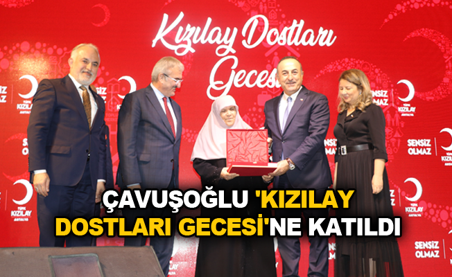 Çavuşoğlu 'Kızılay Dostları Gecesi'ne katıldı