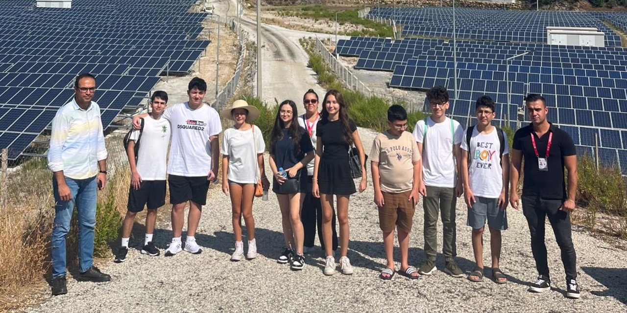 Güneş Enerji Santralleri'ne Alanyalı öğrencilerden yoğun ilgi