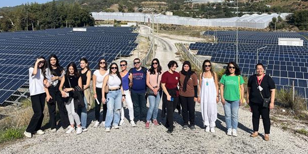 Alanya'da bulunan Güneş Enerji Santralleri, Erasmus öğrencilerinin ilgi odağı oldu!
