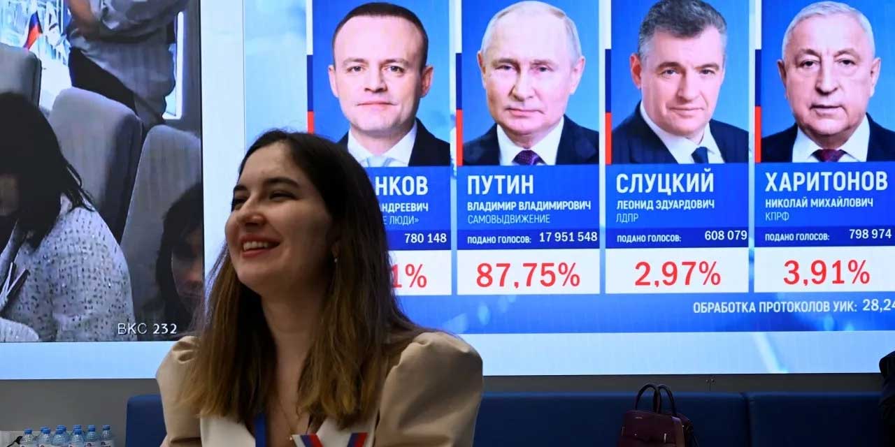 Rusya'da seçim tamamlandı Putin 5. kez devlet başkanı seçildi