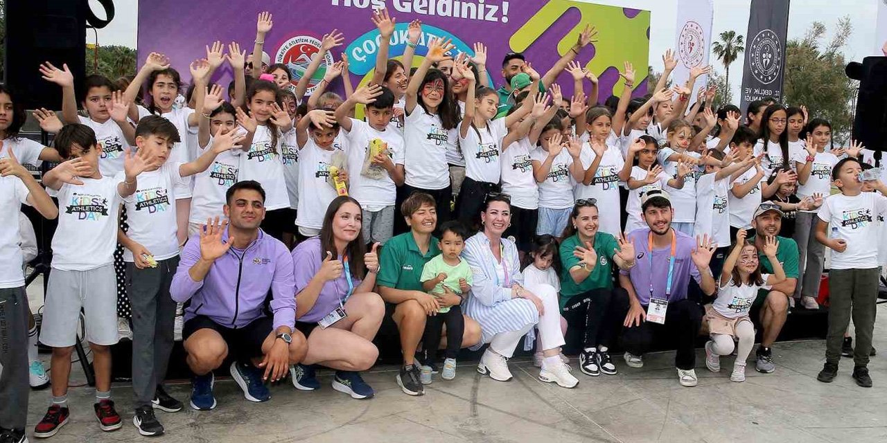 Antalya'da çocuklar için atletizm şenliği!