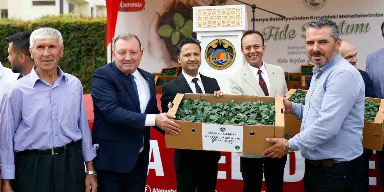 Alanya Belediyesi'nden sebze yetiştiriciliğine destek