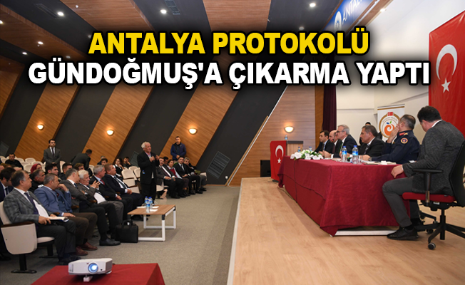 Antalya protokolü Gündoğmuş'a çıkarma yaptı