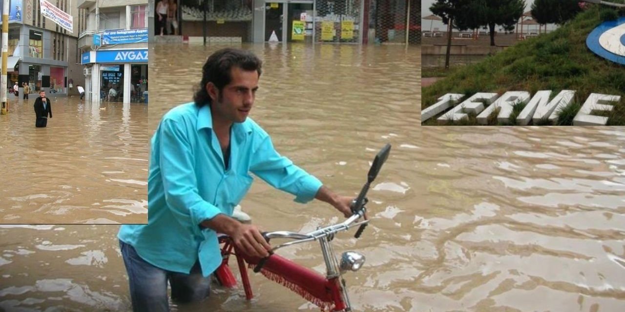 TERME Venedik oldu Yağmur geldi Göl sokaklar oluştu