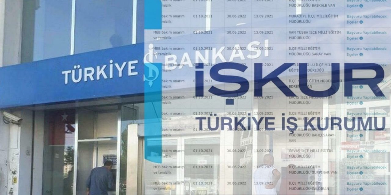 İŞBANKASI-İŞKUR personel alımı En az lise mezunu isteniyor alımlar başladı