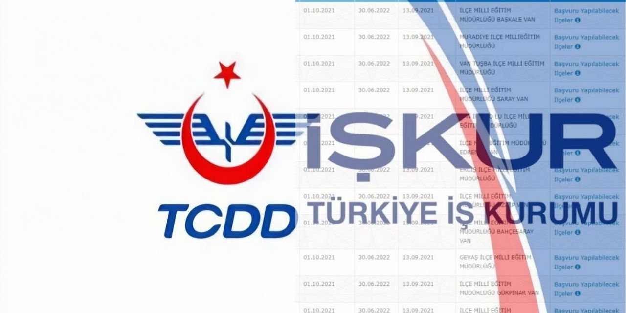 324 TCDD-İŞKUR işbirliği yeni personel alımı olacak