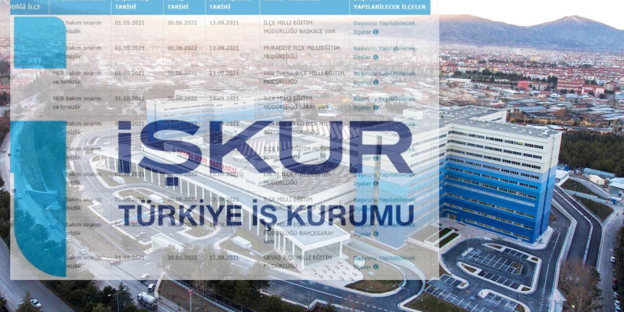 İŞKUR-Şehir Hastaneleri bildirimle yeni personel alınacak dedi