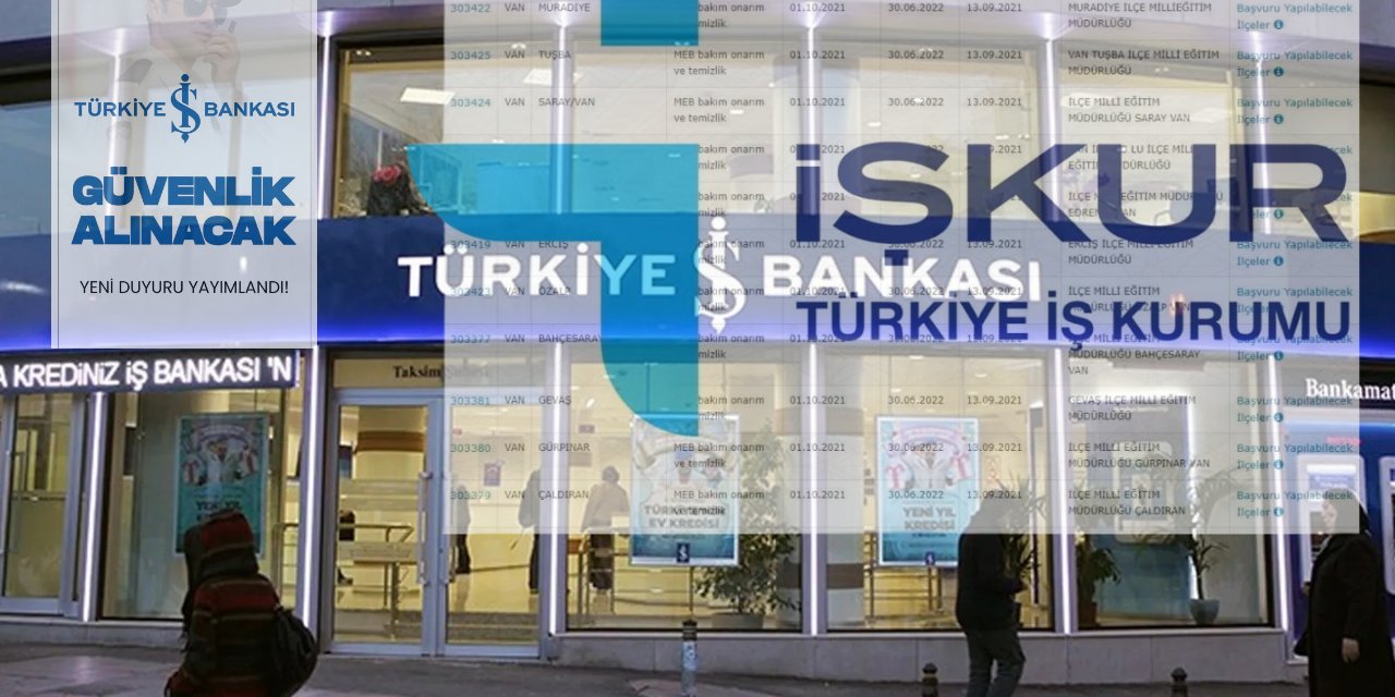 İŞKUR aracılığıyla Banka Güvenlik Görevlisi Alımı Yapacağız Dedi