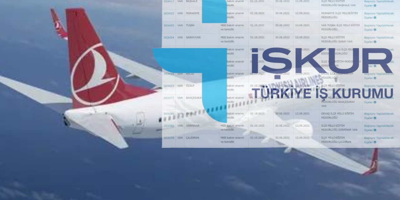 THY - İŞKUR 600 Bin TL Maaşa Yeni Personel Alacağız